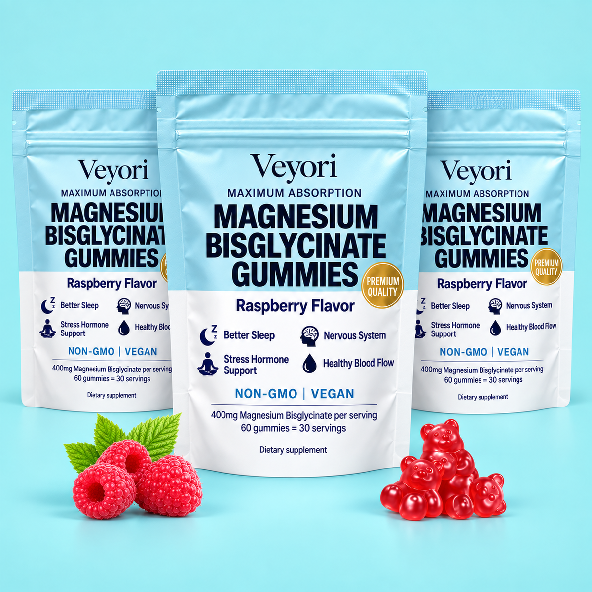 TTC Stress & Sleep Support — Magnesium Bisglycinate Gummies