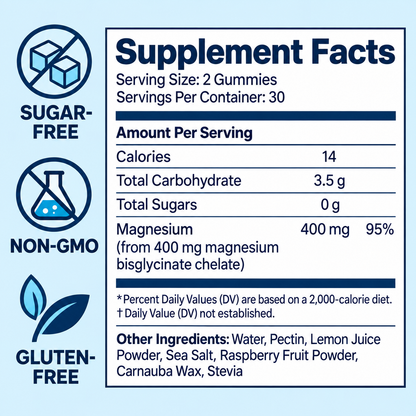 TTC Stress & Sleep Support — Magnesium Bisglycinate Gummies